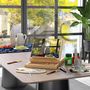 Voir la diapositive 2 : VINSETTO Mallette chevalet professionnel de table inclinaison réglable 3 compartiments de rangement bois de hêtre