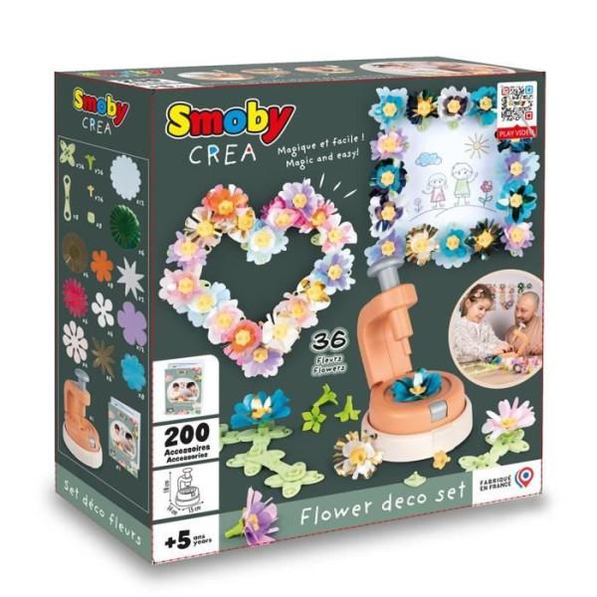 Voir la diapositive 6 : SMOBY Smoby - loisirs créatif - recharges de 16 fleurs - pour le set de création d'objets décoratifs - fabriqué en france