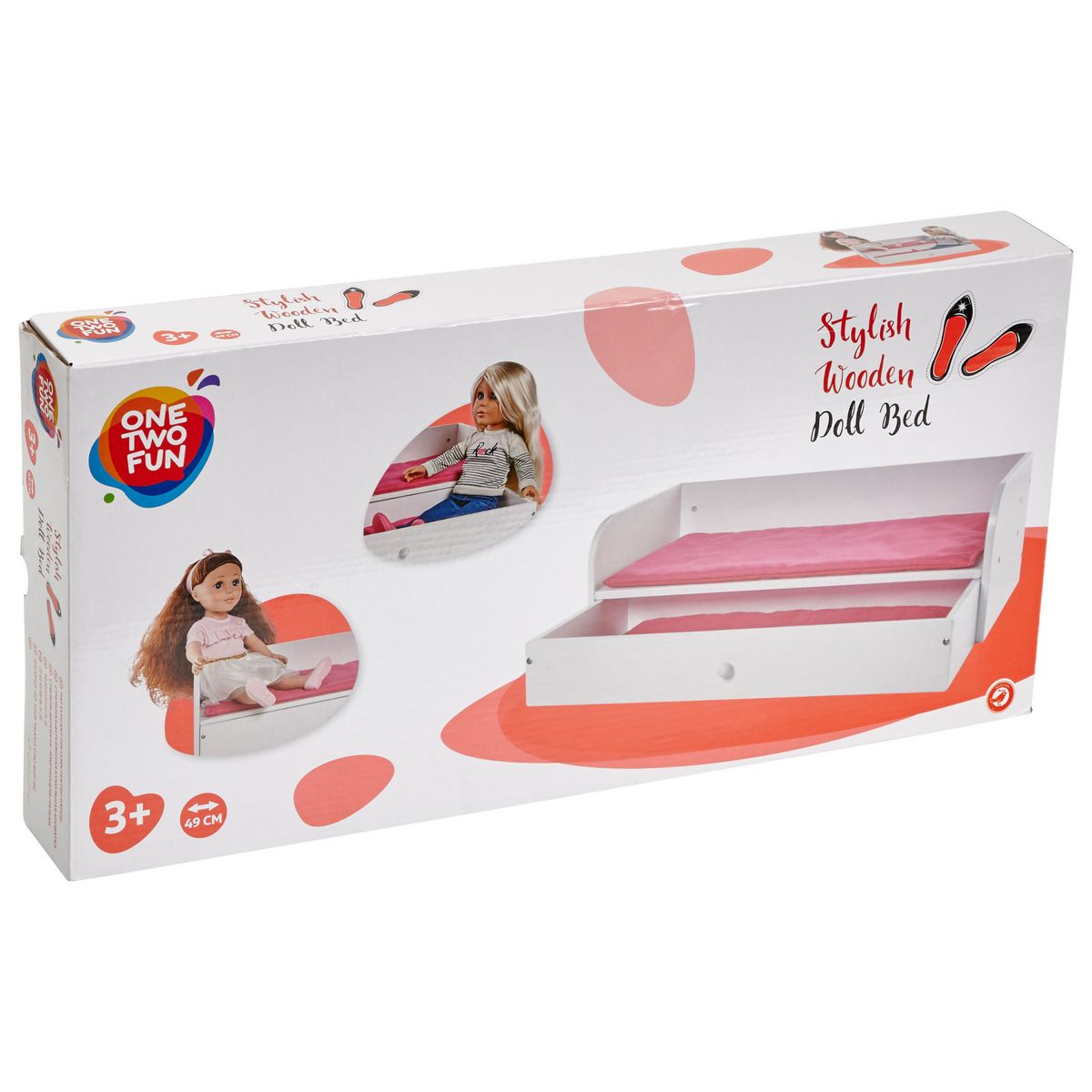 One Two Fun Lit en bois ma jolie poupée 