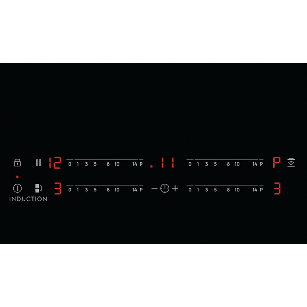 ELECTROLUX Table de cuisson à induction 59cm 4 feux 7200w flexinduction noir - eiv63443