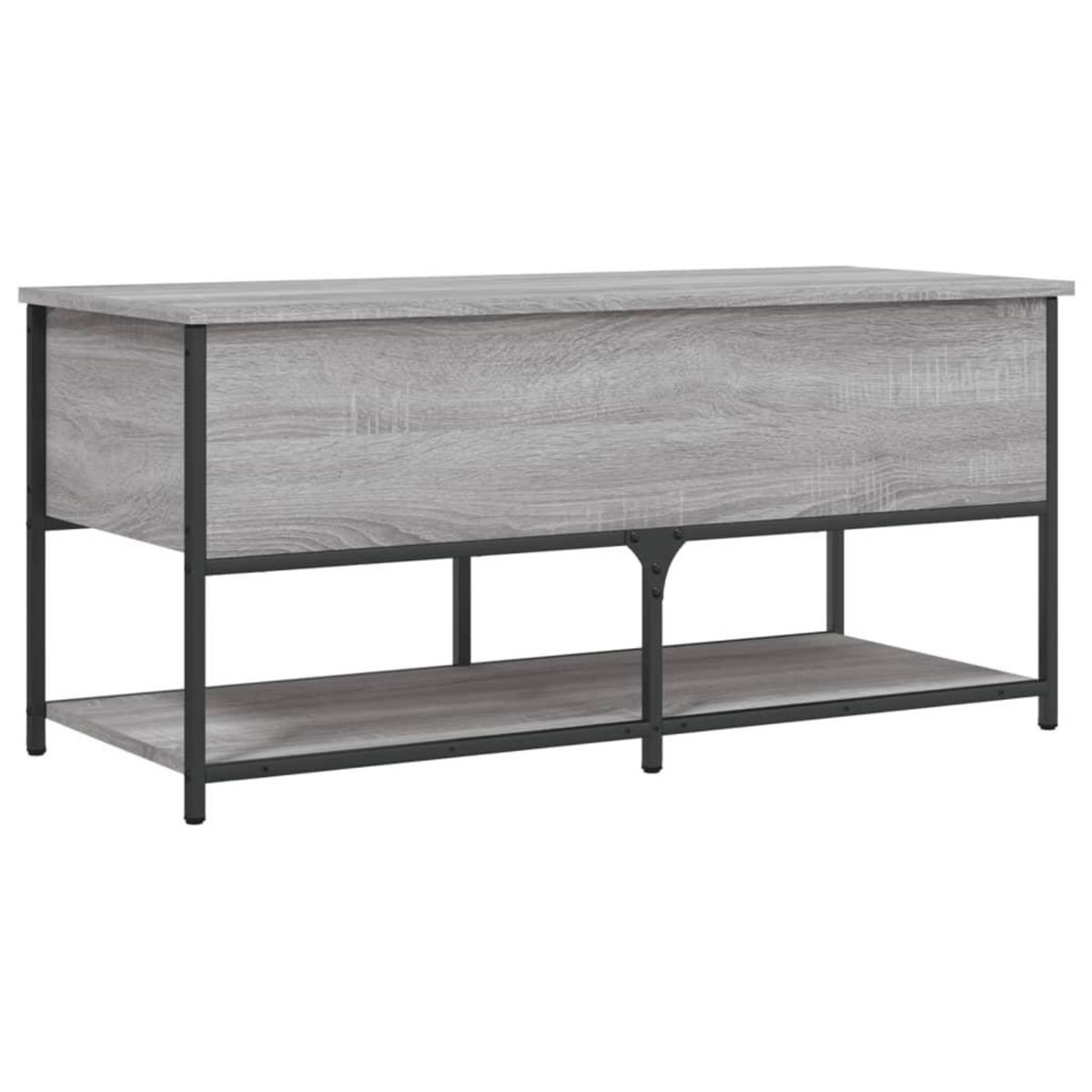VIDAXL Banc de rangement sonoma gris 100x42,5x47 cm bois d'ingenierie