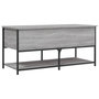 Voir la diapositive 2 : VIDAXL Banc de rangement sonoma gris 100x42,5x47 cm bois d'ingenierie
