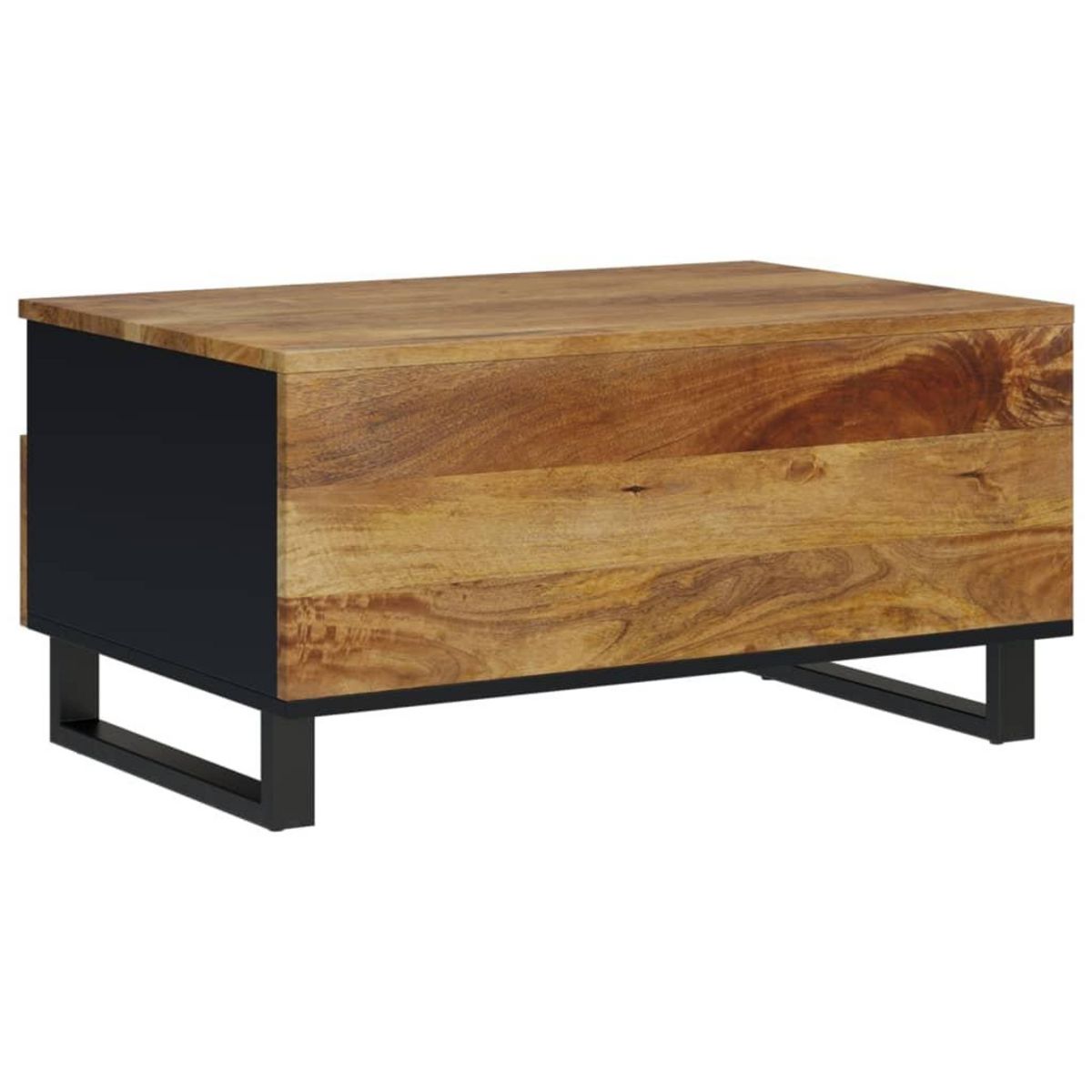 VIDAXL Table basse 80x54x40 cm Bois de manguier solide et d'ingenierie