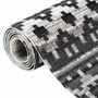 Voir la diapositive 2 : VIDAXL Tapis a tissage plat d'exterieur 115x170 cm Gris fonce