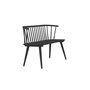 Voir la diapositive 2 : Paris Prix Banc Design en Bois  Bobby  120cm Noir