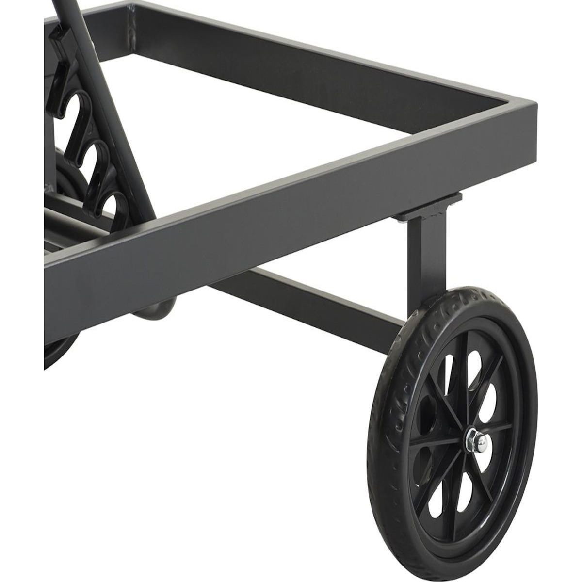 Habitat et Jardin Bain de soleil textilène matelassé et aluminium  Bella  - Phoenix - Gris foncé