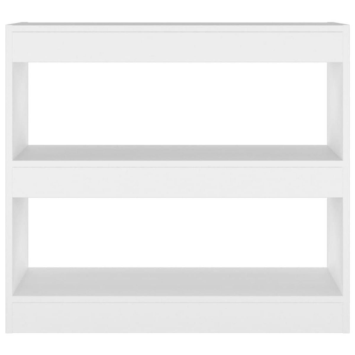 VIDAXL Bibliotheque/Separateur de piece Blanc 80x30x72 cm