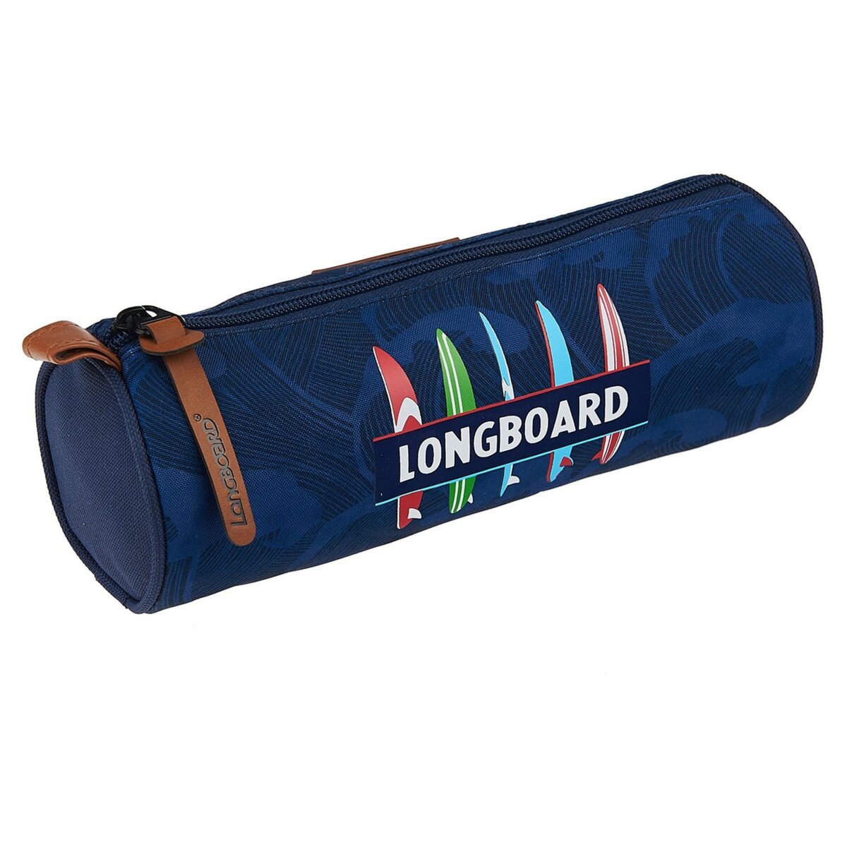 LONGBOARD Trousse ronde 1 compartiment bleu LONGBOARD BOY