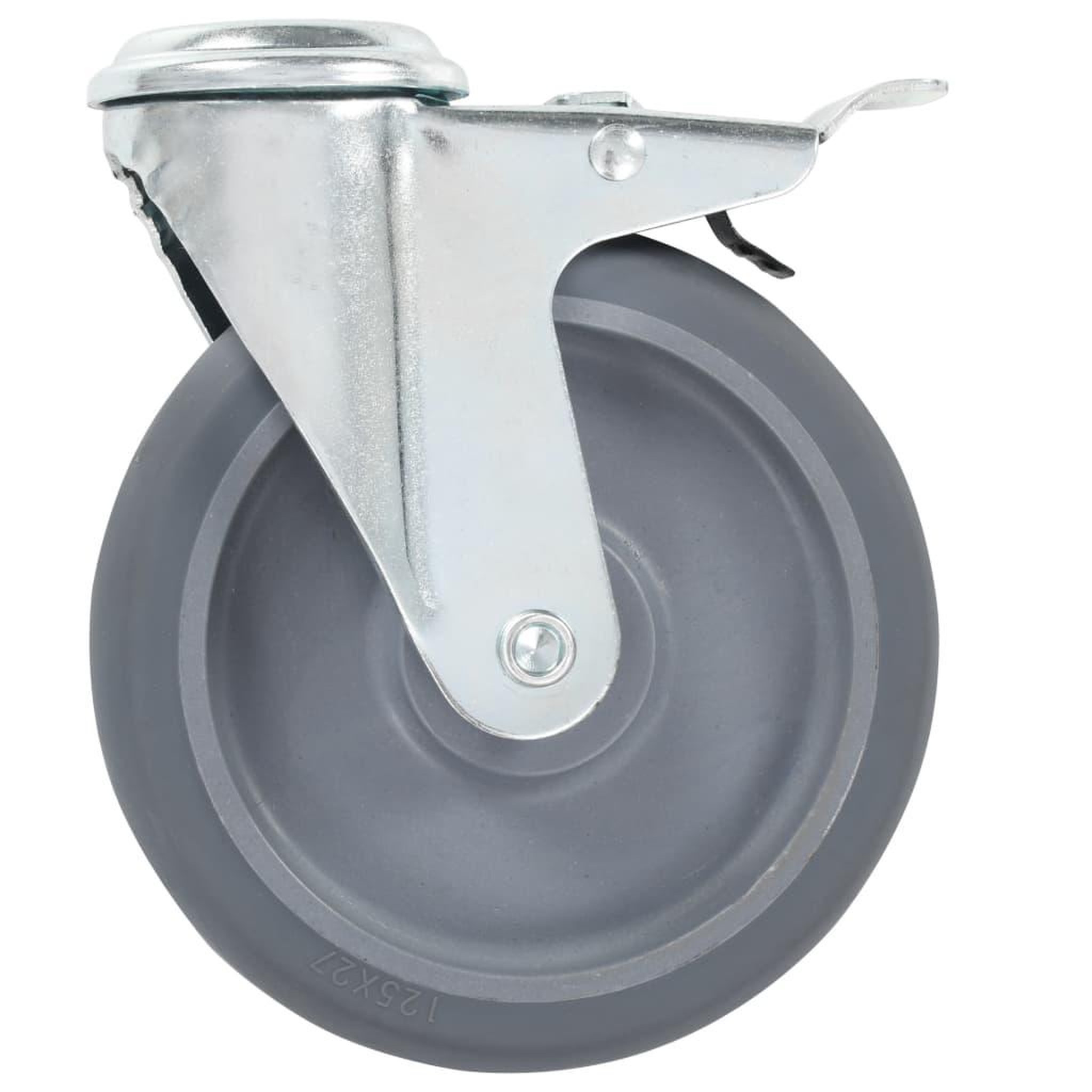 Voir la diapositive 4 : VIDAXL 8 pcs Roulettes pivotantes a trou de boulon 125 mm