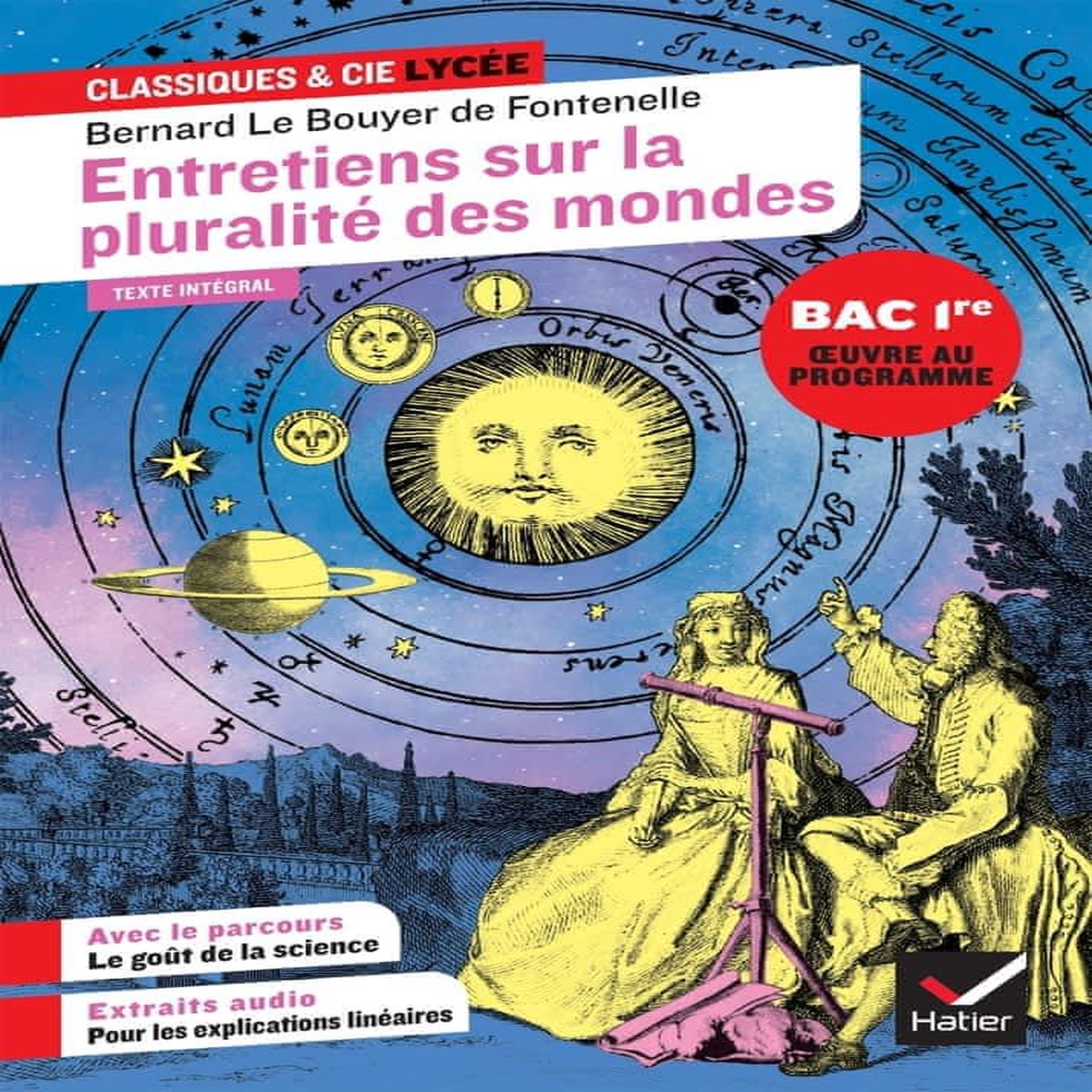 ENTRETIENS SUR LA PLURALITE DES MONDES. AVEC LE PARCOURS  LE GOUT DE LA SCIENCE , Fontenelle Bernard de