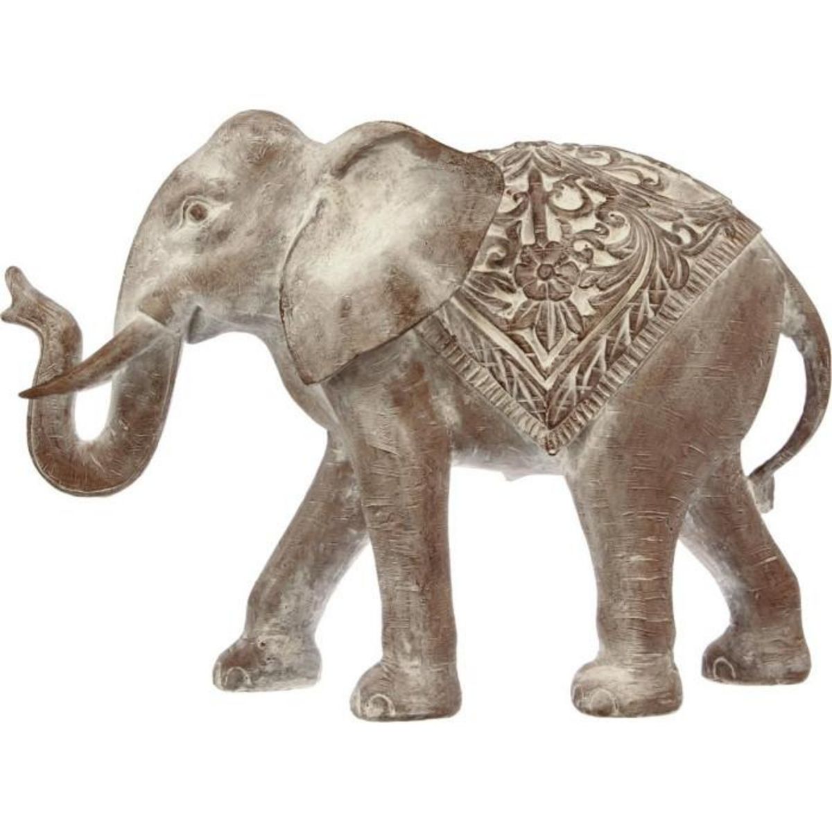 ATMOSPHERA Statuette Déco  Éléphant Résine  46cm Gris