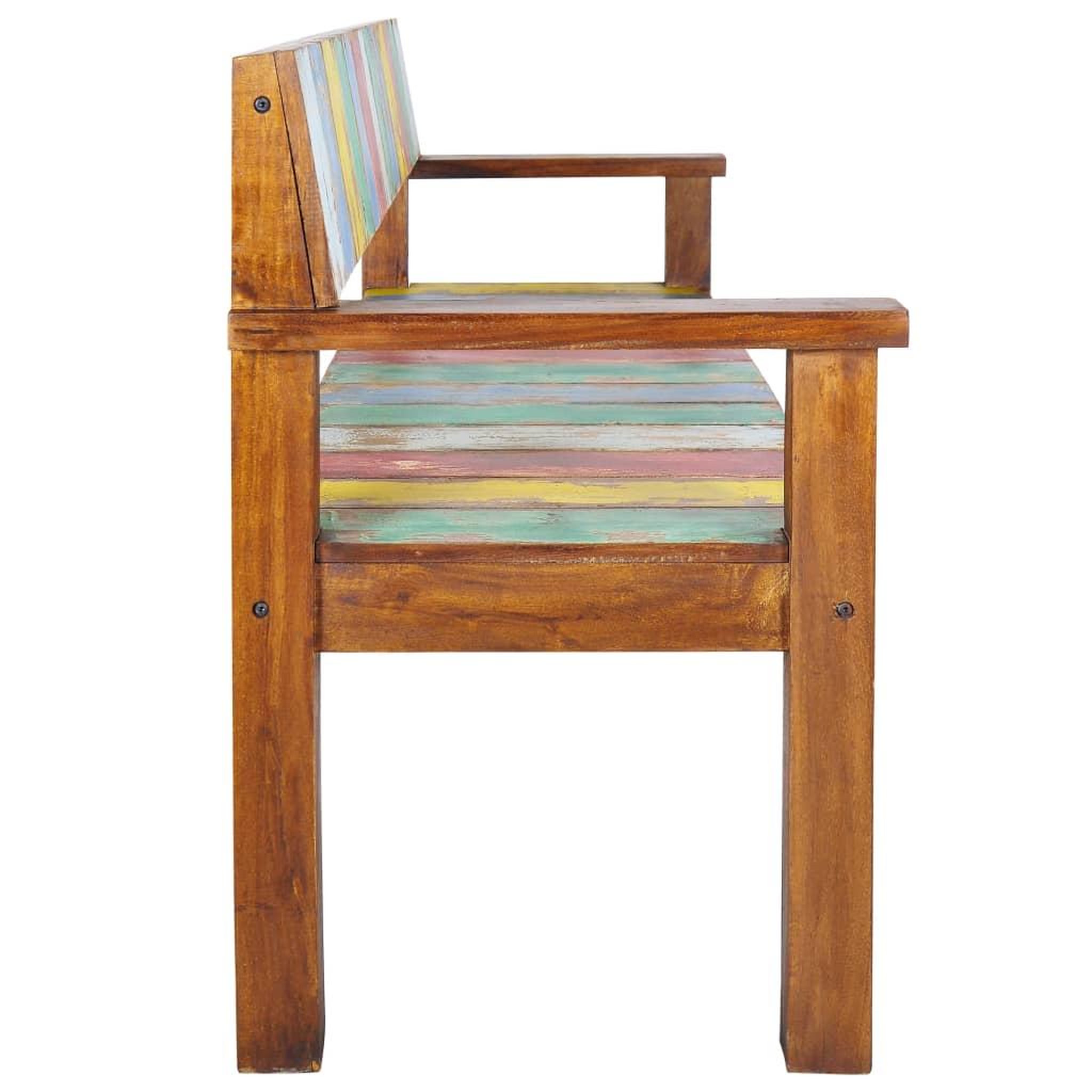 Voir la diapositive 3 : VIDAXL Banc 115 cm Bois de recuperation massif