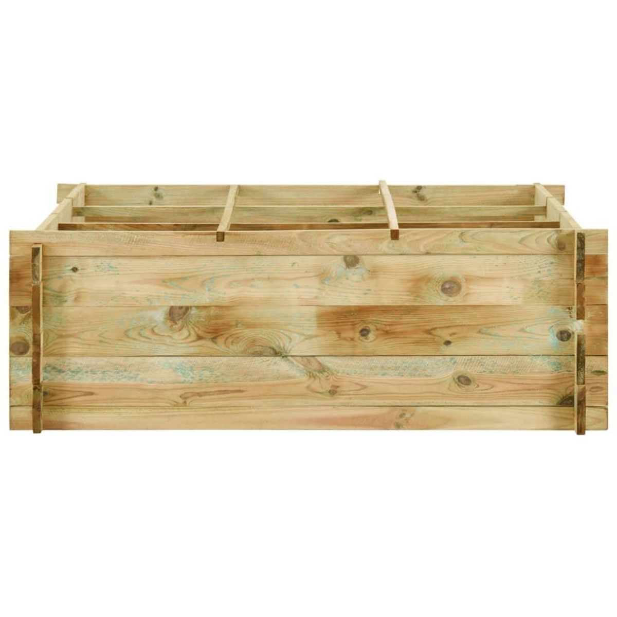 VIDAXL Jardiniere pour legumes Bois de pin impregne 120x120x40 cm