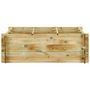 Voir la diapositive 2 : VIDAXL Jardiniere pour legumes Bois de pin impregne 120x120x40 cm