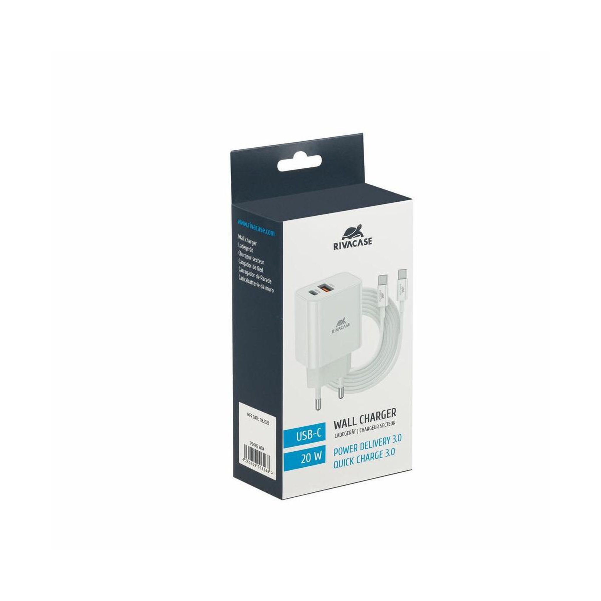 Voir la diapositive 3 : RIVACASE Rivacase ps4102wd4 chargeur d'appareils mobiles smartphone blanc secteur charge rapide intérieure