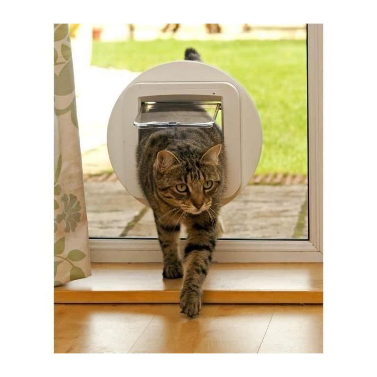 GENERIQUE SUREFLAP Adaptateur de montage pour chatiere a puce electronique blanc