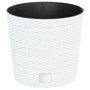 Voir la diapositive 2 : VIDAXL Jardiniere et interieur amovible blanc 15 /15,3 L rotin PP