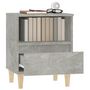 Voir la diapositive 5 : VIDAXL Table de chevet Gris beton 40x35x50 cm