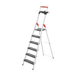 HAILO Escabeau de sécurité pliable en aluminium 6 marches larges Hailo L100