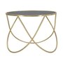 Voir la diapositive 2 : Paris Prix Table Basse Design  Ring  60cm Noir & Or