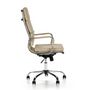 Voir la diapositive 3 : VS VENTA-STOCK Fauteuil de Bureau Morgan inclinable Taupe, Cuir synthétique