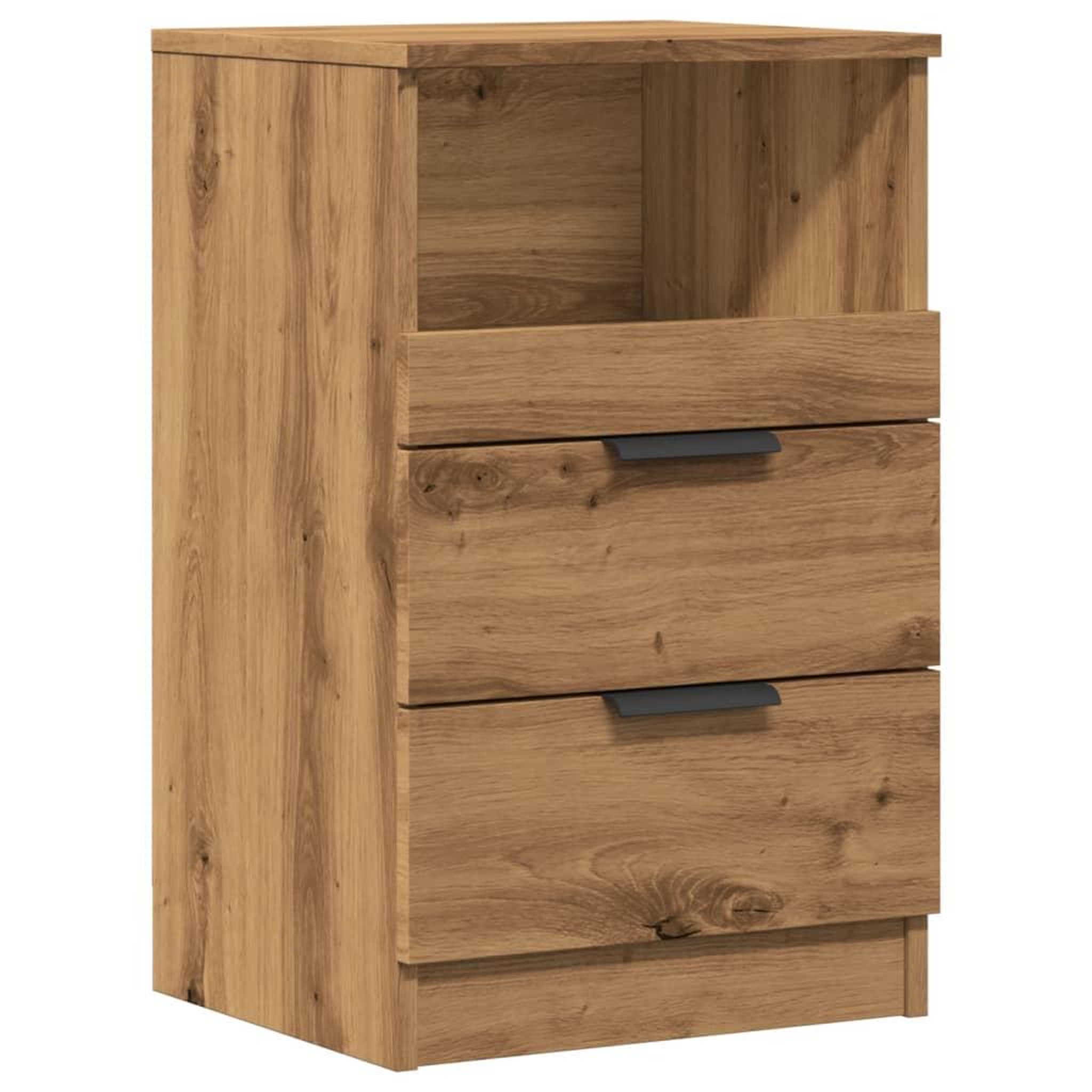 Voir la diapositive 2 : VIDAXL Table de chevet chene artisanal 40x36x65 cm bois d'ingenierie