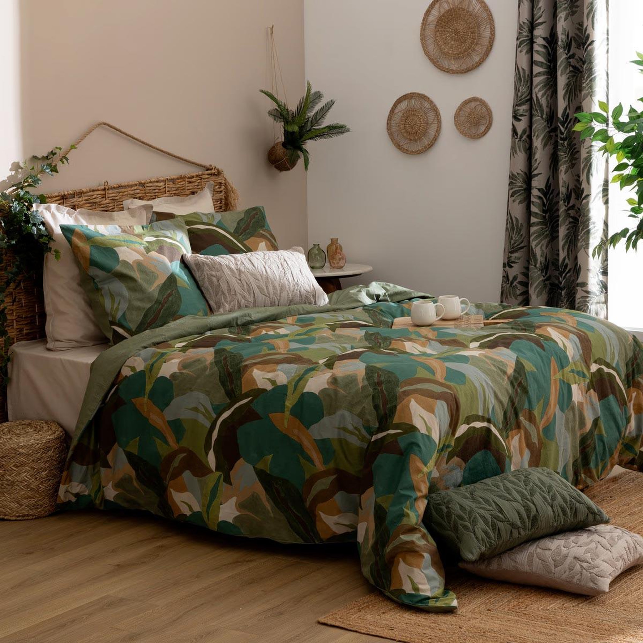 ATMOSPHERA Parure de lit 3 pièces  renata  240x220cm vert