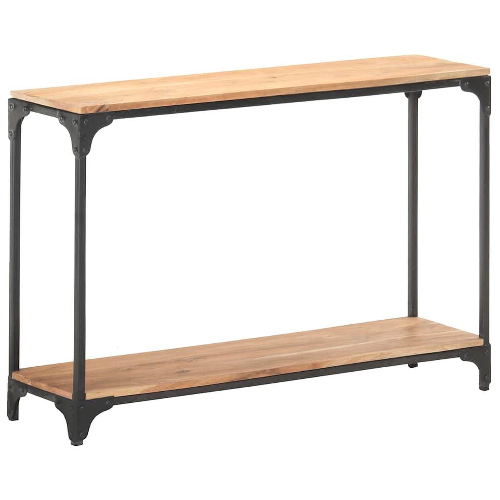 Voir la diapositive 5 : VIDAXL Table console 110x30x75 cm Bois solide d'acacia