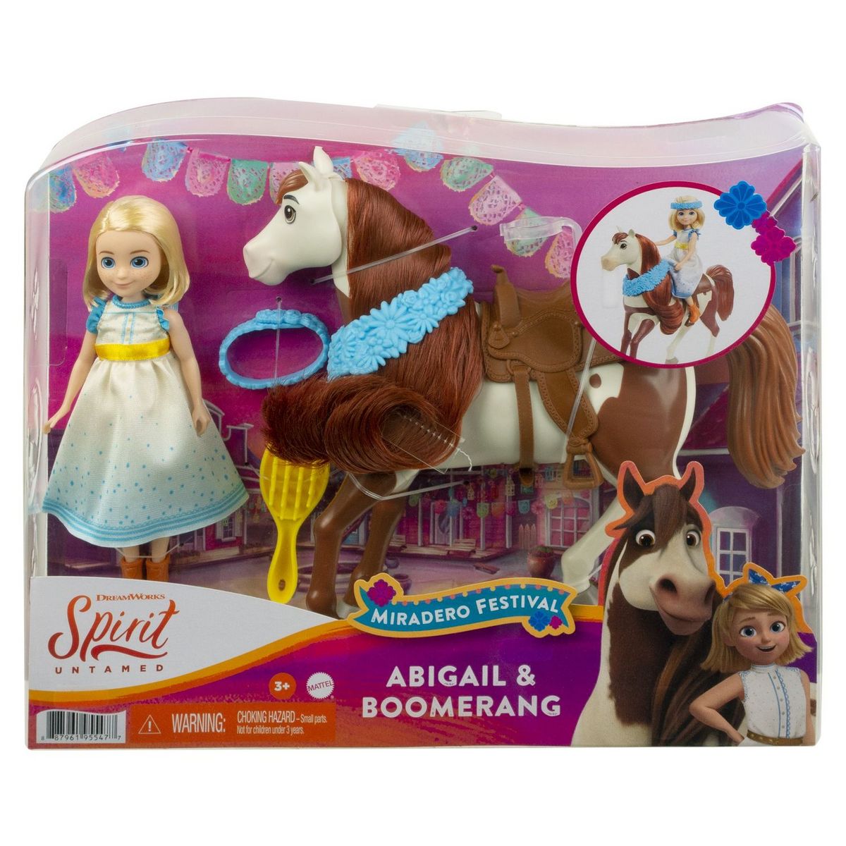MATTEL Spirit l'indomptable - Poupée et cheval - Abigaelle et Boomerang