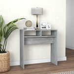 VIDAXL Table console Sonoma gris 78x30x80 cm Bois d'ingenierie