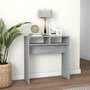 Voir la diapositive 1 : VIDAXL Table console Sonoma gris 78x30x80 cm Bois d'ingenierie
