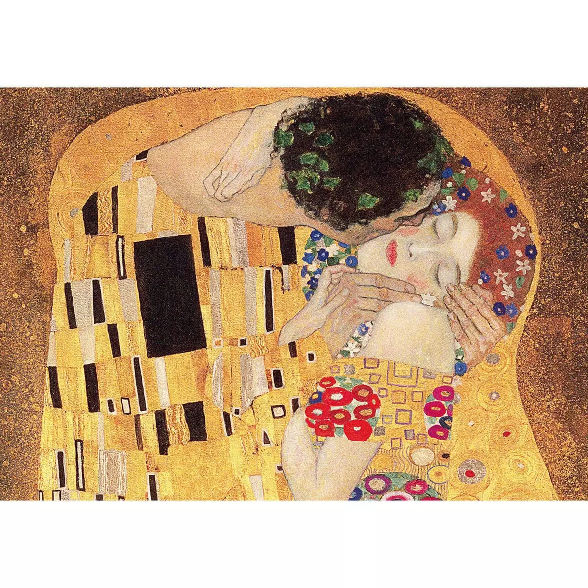 Trefl Puzzle 1000 pièces : Art Collection - Le Baiser, Gustav Klimt