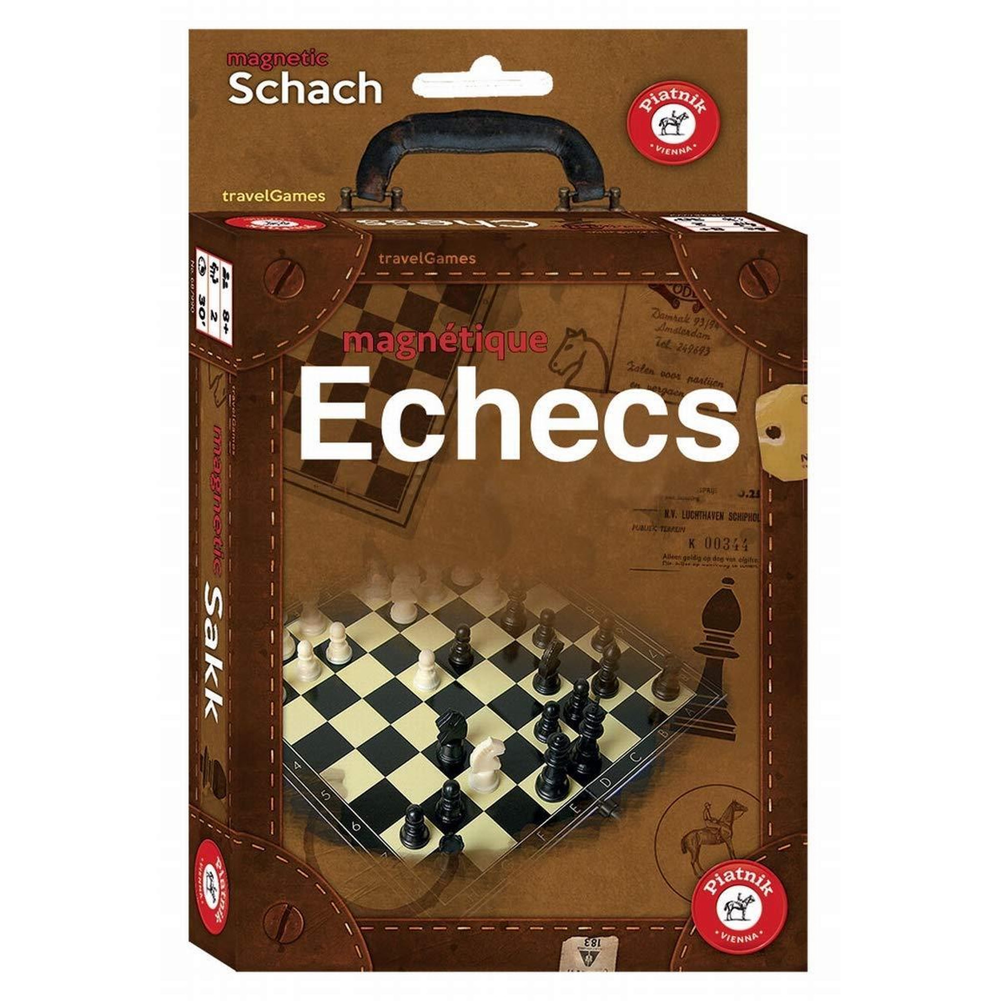 Piatnik Jeu d echecs magnétiques en plastique