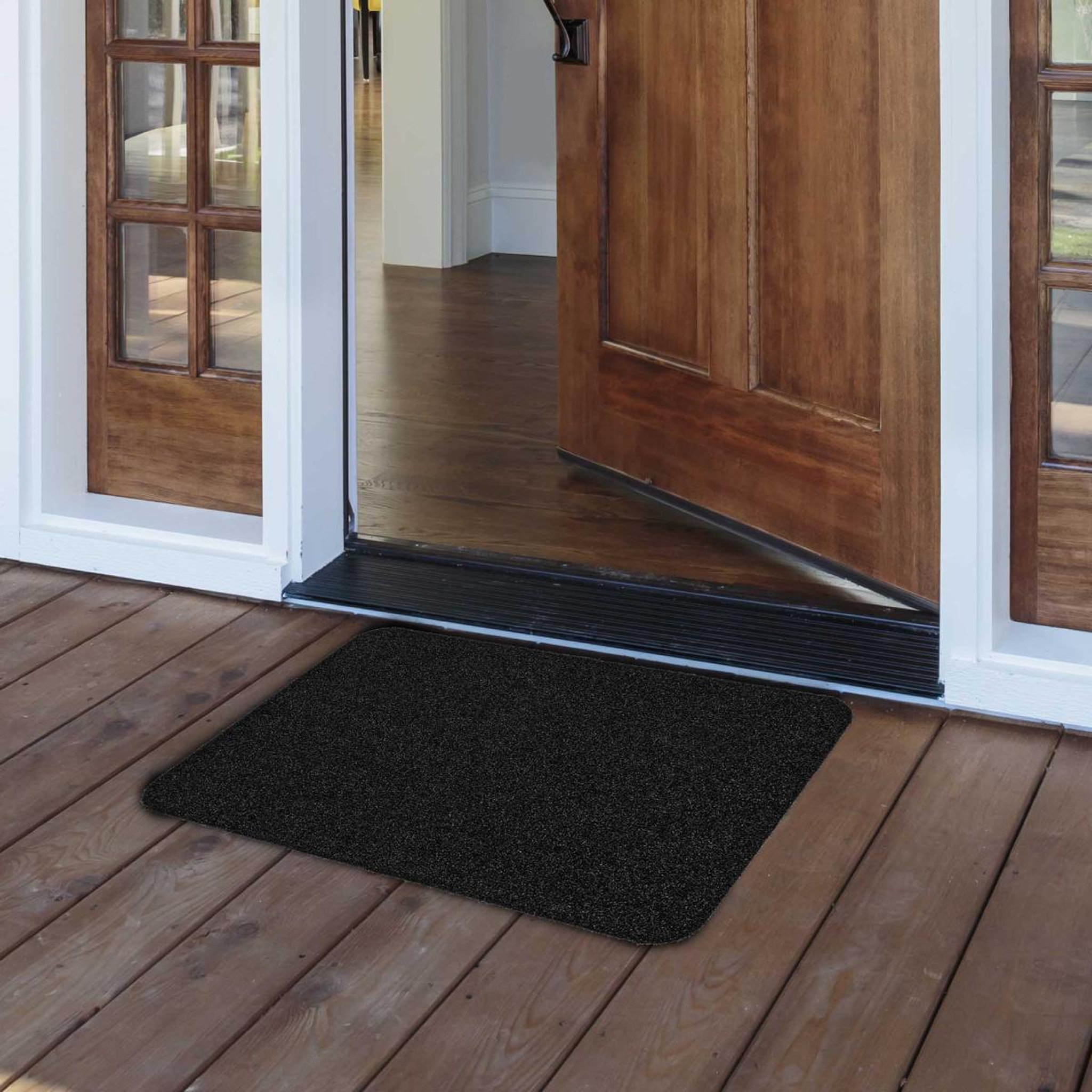 Voir la diapositive 4 : Douceur d'Intérieur Tapis d'entrée grattoir  odin  45x75cm noir