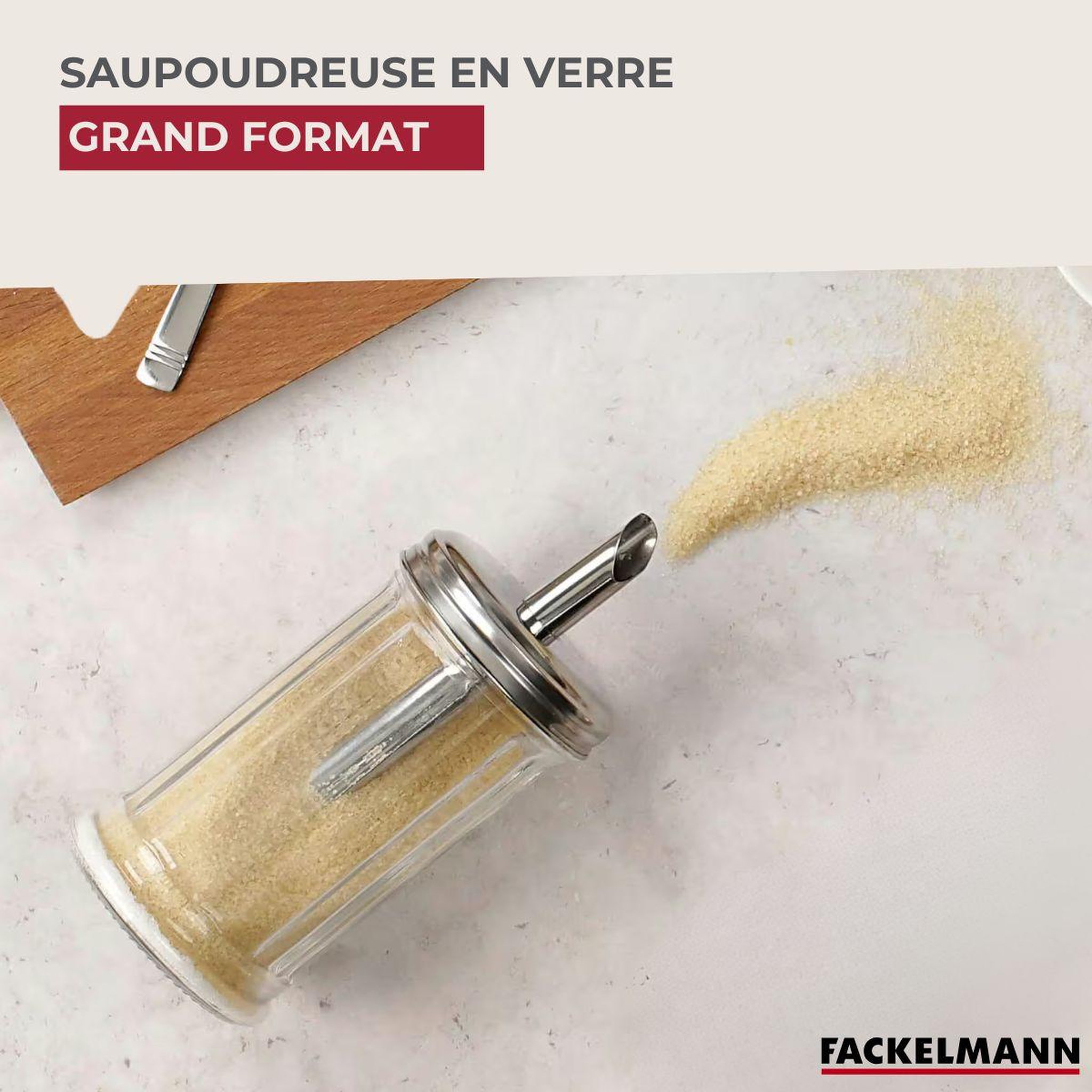 Voir la diapositive 2 : Fackelmann Doseur à sucre 350 ml bistro fackelmann