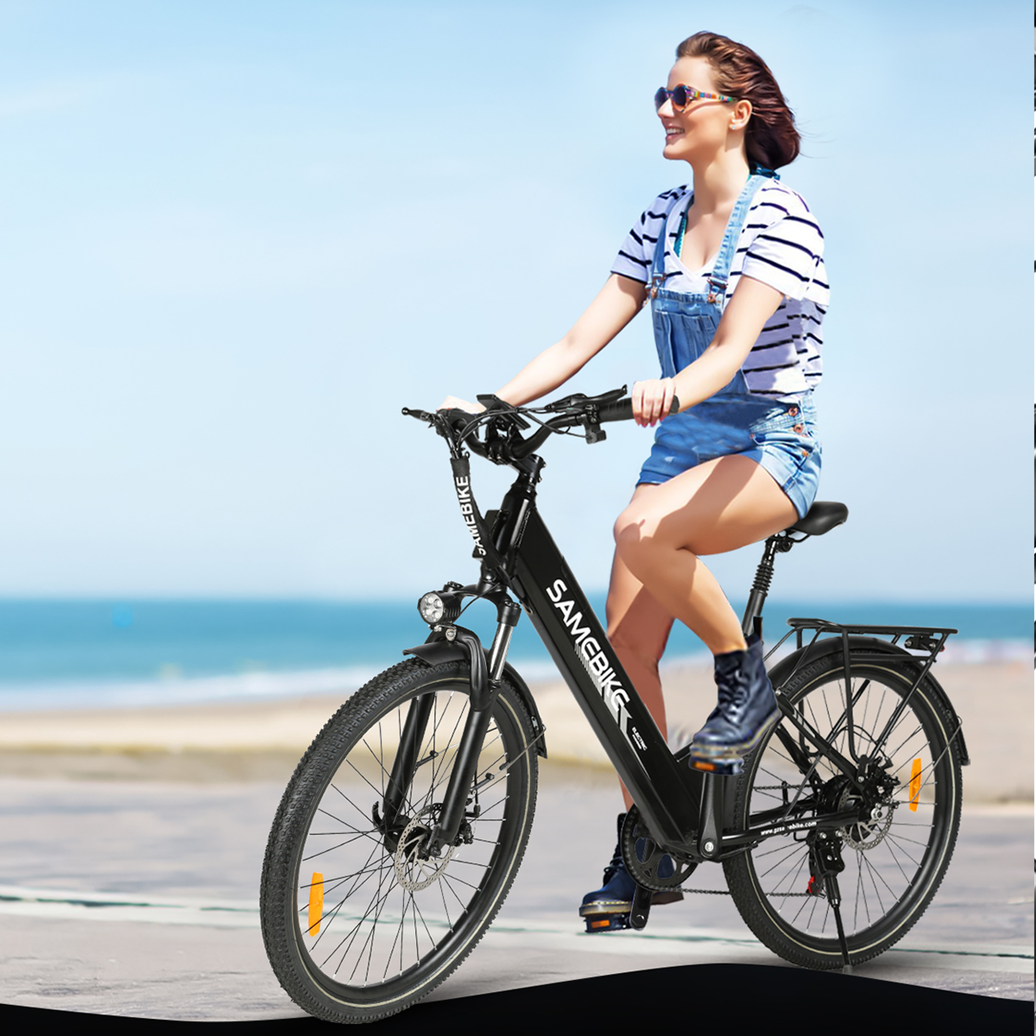 Voir la diapositive 4 : SAMEBIKE Vélo électrique urbain SAMEBIKE RS-A01 Pro-T