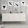 Voir la diapositive 2 : Habitat et Jardin Buffet en bois  Lyon  - 180 x 35 x 80 cm - Crème, Or
