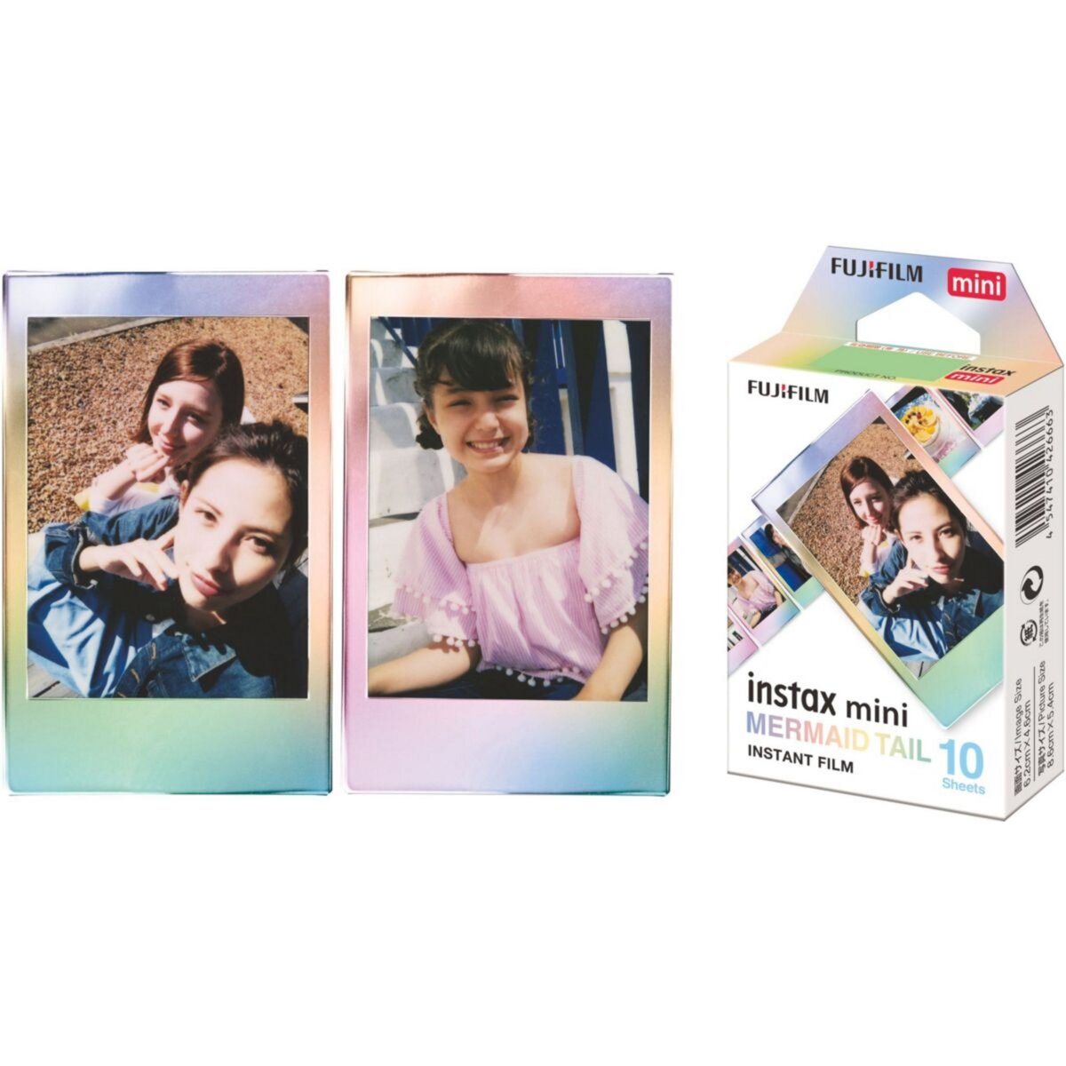 Fujifilm - Papier photo instantané FUJIFILM Film Instax Square Rainbow WW1  (x10)