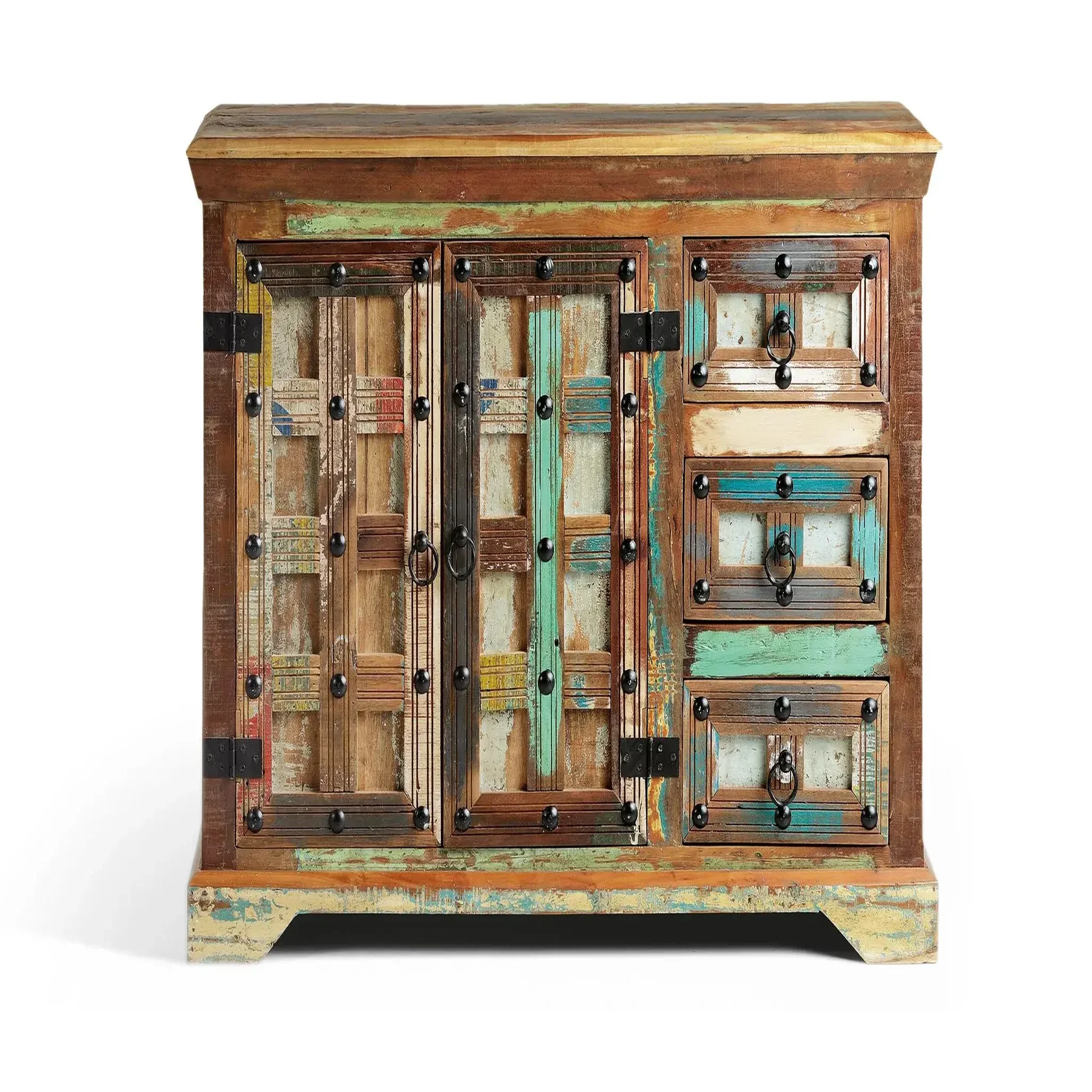 GINER Y COLOMER SL Buffet en bois recyclé 110cm style rétro vintage