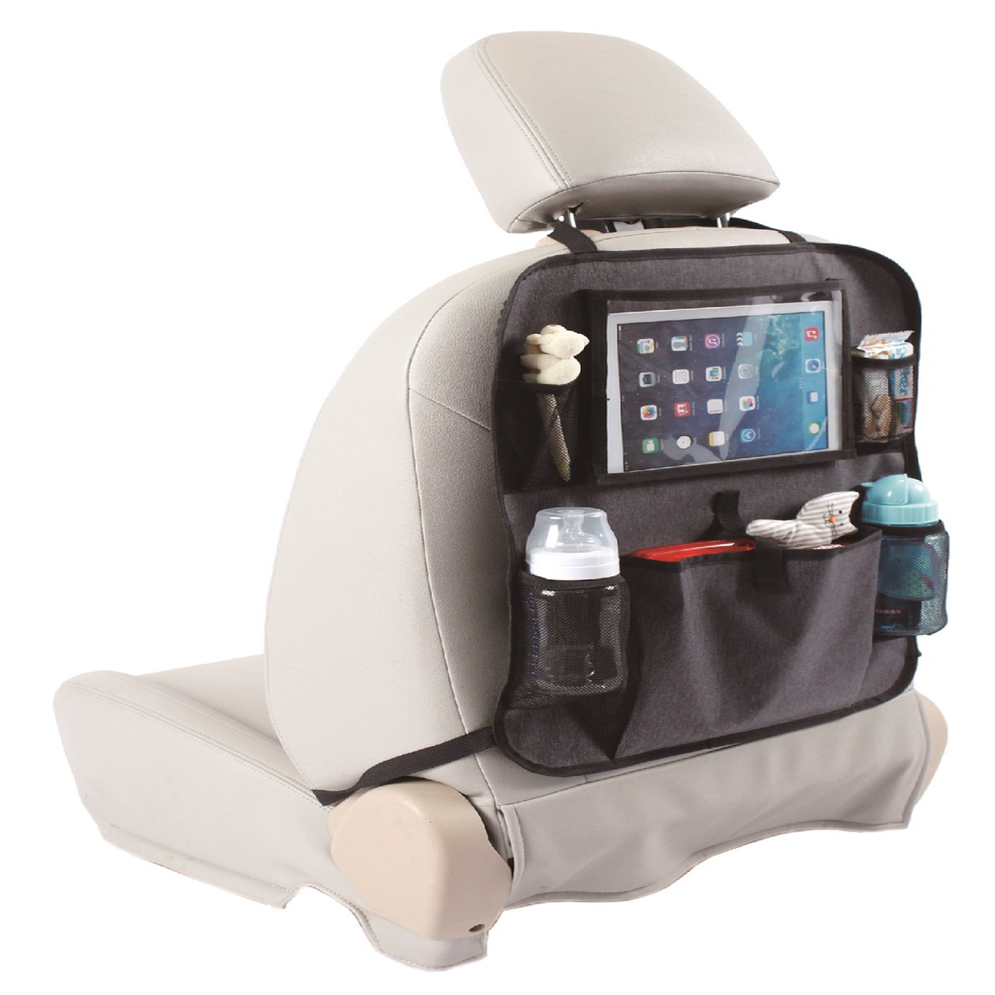 TINEO Organiseur de voiture avec pochette pour tablette