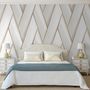 Voir la diapositive 3 : DUTCH WALLCOVERINGS DUTCH WALLCOVERINGS Papier peint Geometric Blanc et dore