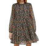 JACQUELINE DE YONG Robe  à Motifs Femme JDY Cody. Coloris disponibles : Noir