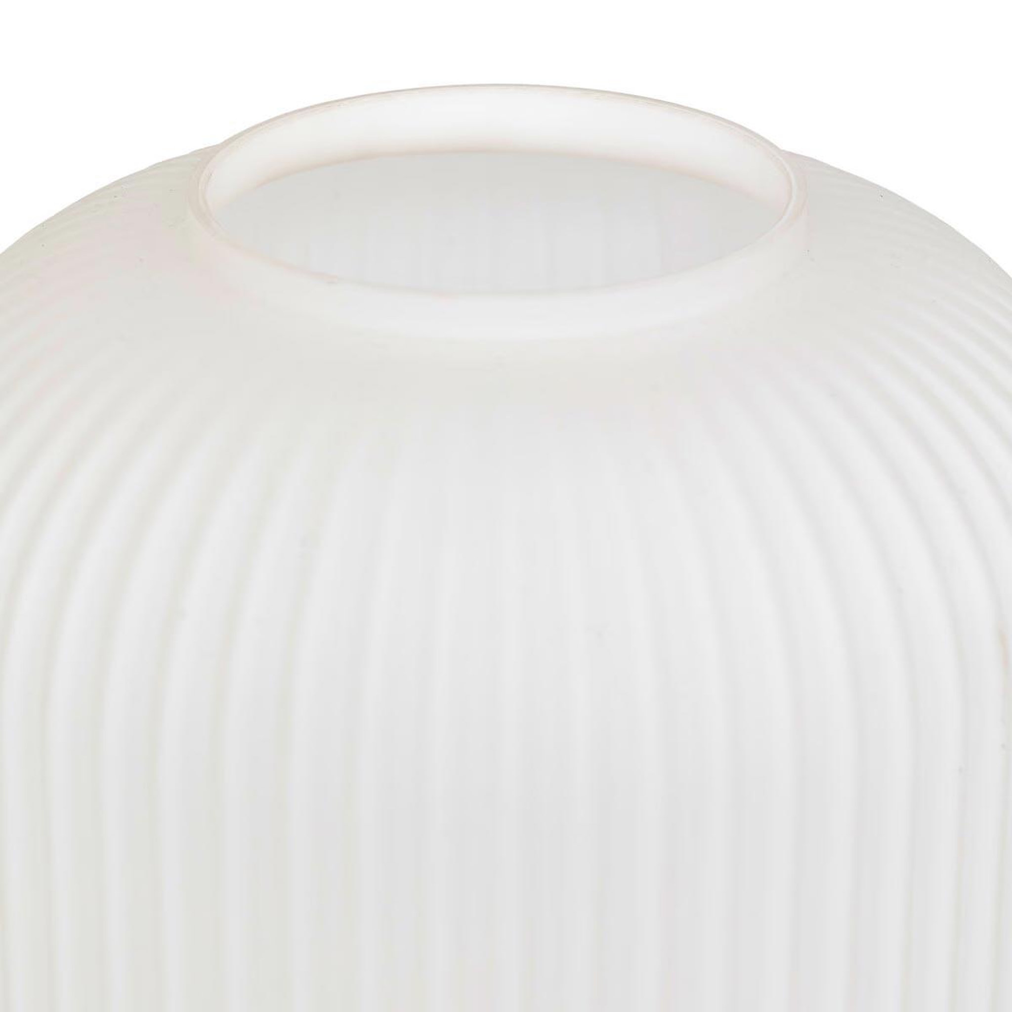 Voir la diapositive 2 : ATMOSPHERA Lampe à poser en verre  travis  25cm blanc