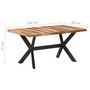 Voir la diapositive 6 : VIDAXL Table de salle a manger 160x80x75 cm Bois avec finition miel