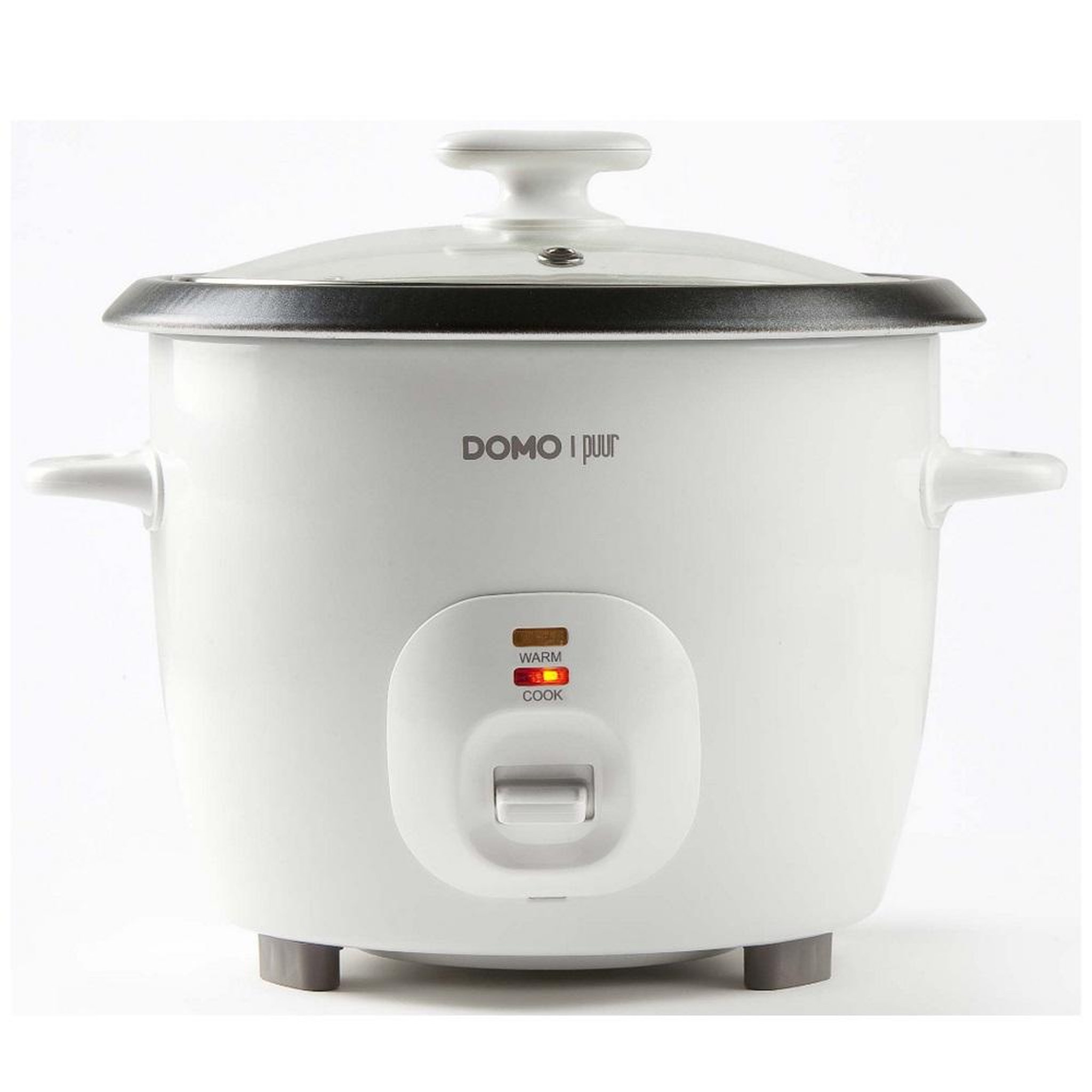 Domo Cuiseur à riz 1.3l 536w avec panier vapeur blanc - do9176rk