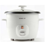 Domo Cuiseur à riz 1.3l 536w avec panier vapeur blanc - DO9176RK