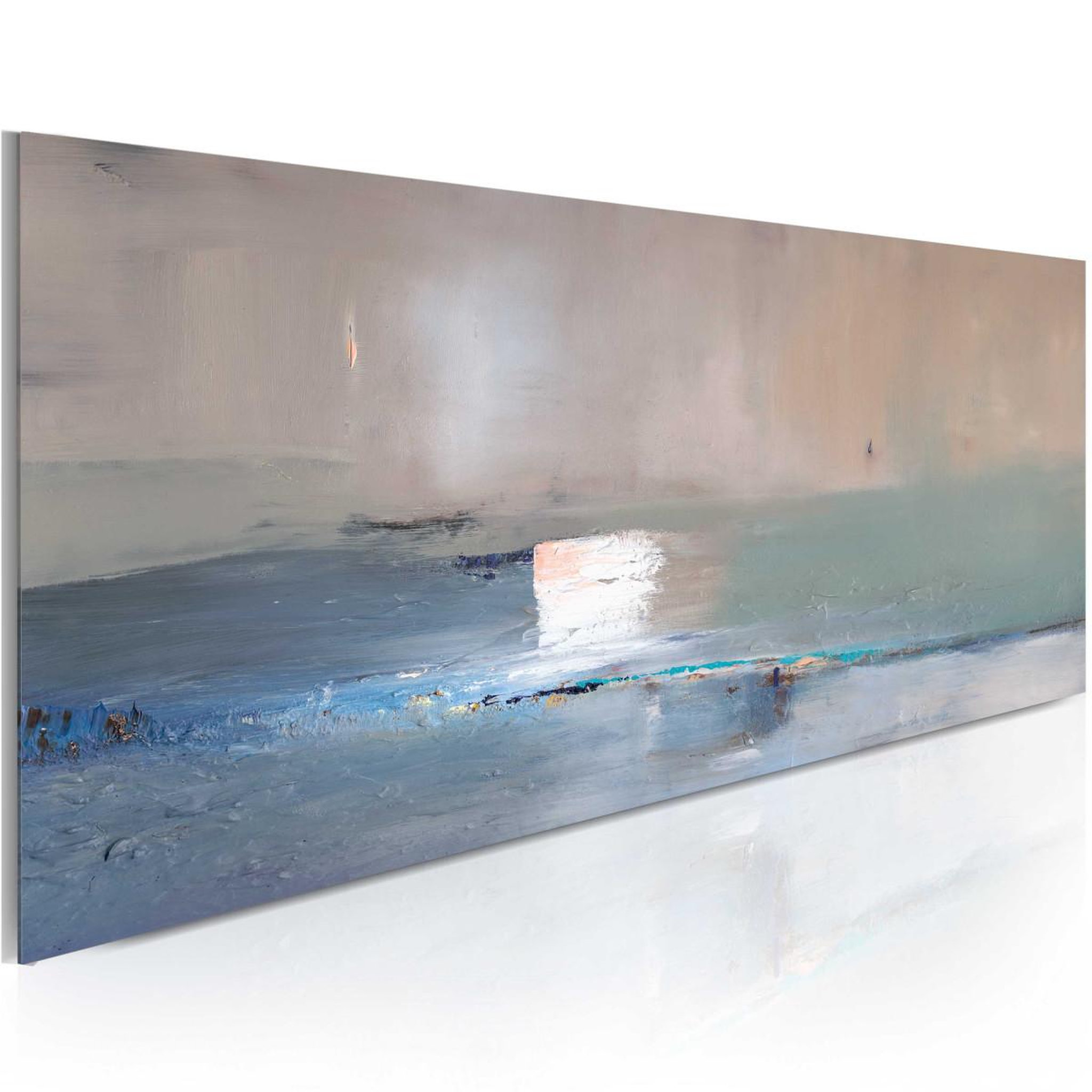 Voir la diapositive 1 : Paris Prix Tableau Peint à la Main  Première Vague  40x100cm