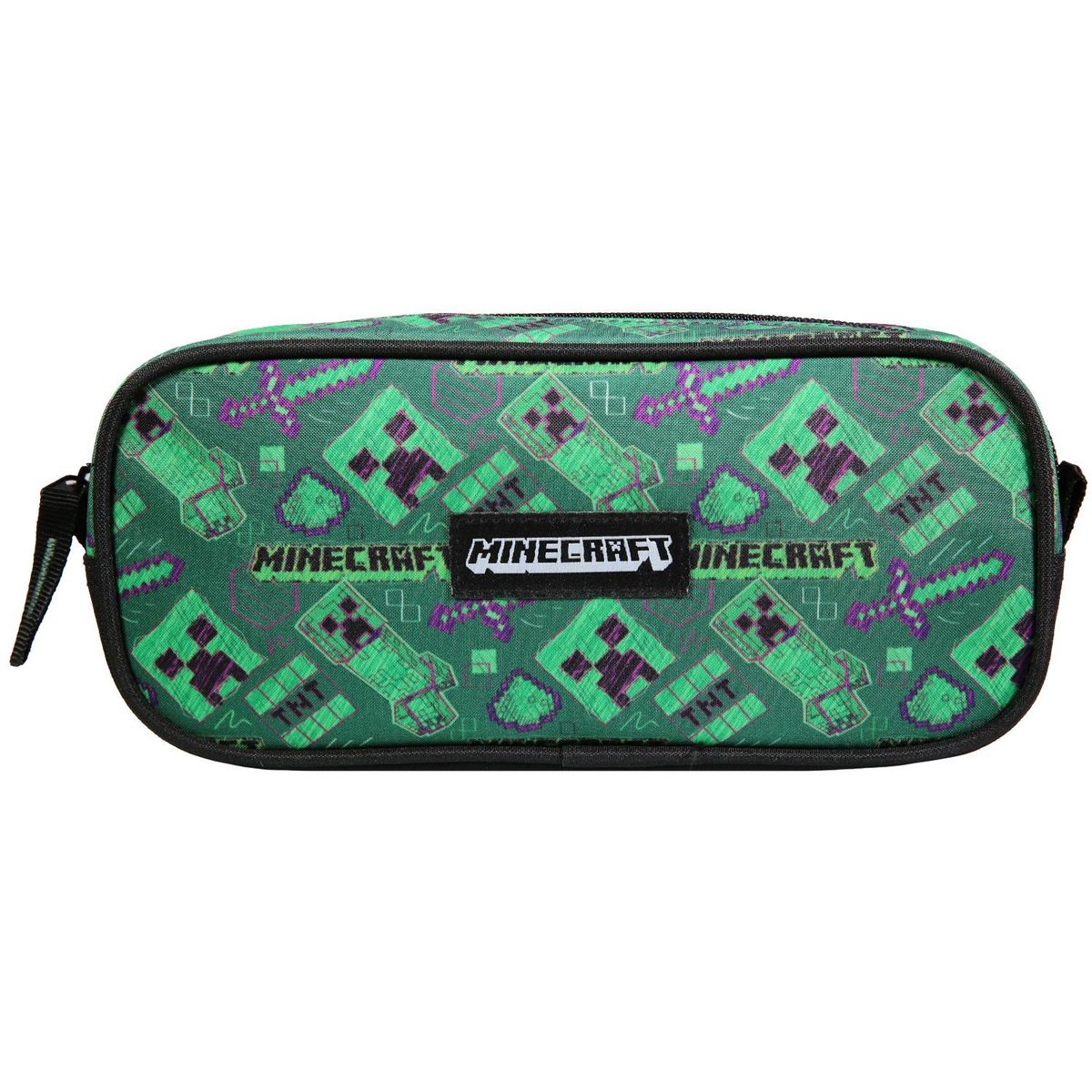 Bagtrotter BAGTROTTER  Trousse scolaire 2 compartiments Minecraft Vert