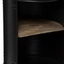 Voir la diapositive 2 : ATMOSPHERA Table d'Appoint en Métal  Diego  47cm Noir