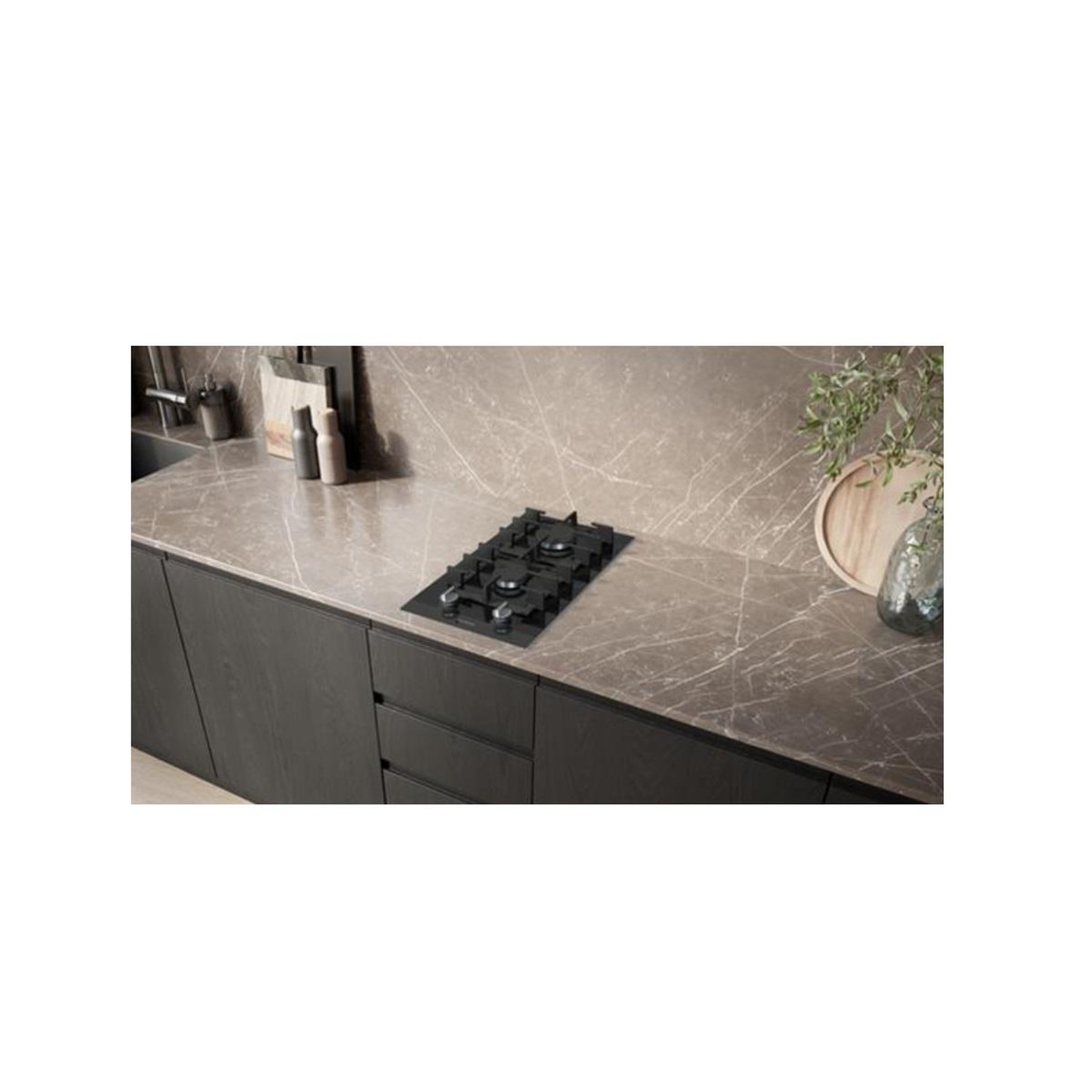 Voir la diapositive 4 : Siemens Domino gaz 30cm 2 feux noir - ER3A6BI40